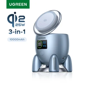 UGREEN Qi2: סוללה ניידת 10000mAh עם טעינה מהירה