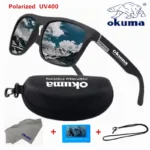 משקפי שמש מקוטבים של Okuma UV400 לגברים ולנשים ציד בחוץ, דיג, רכיבה על אופניים, משקפי שמש קופסה אופציונלית