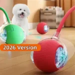 צעצוע חדש של כדור אינטראקטיבי לכלב, ניתן לטעינה אוטומטית של כדור לכלב מתגלגל, צעצוע אינטראקטיבי לכלב כלבלב חכם, צעצוע כדורים חכם לכלבים