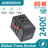 JINGMIN – מתאם נסיעות אוניברסלי 65W