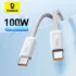 Baseus: כבל טעינה מהירה USB-C ל-USB-C